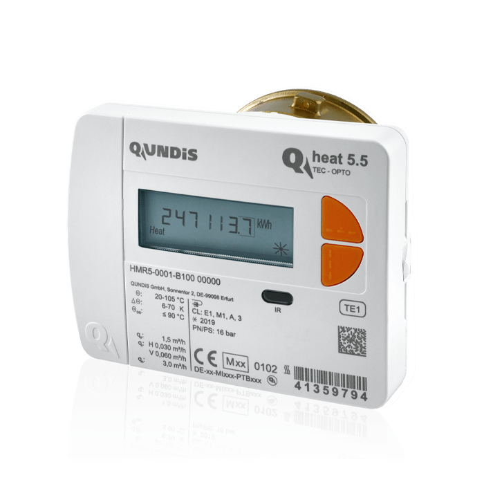 Electronic heat meter Q heat 5.5 - made by QUNDIS Electronic heat meter Q heat 5.5