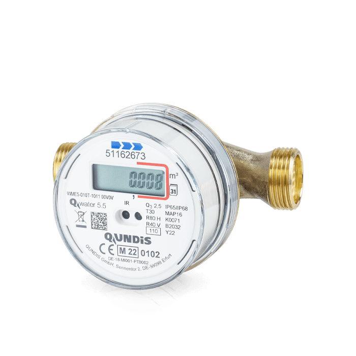 Product picture of QUNDIS Q water 5.5 - electronic screw-type water meter Product picture of QUNDIS Q water 5.5 - electronic screw-type water meter